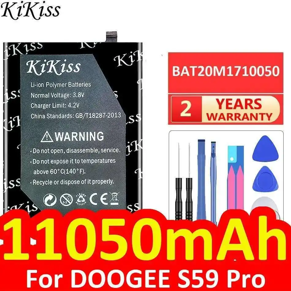

Mobile Phone Battery High Compatibility Long-Lasting For Doogee S59 Pro BAT20M1710050 11050Mah