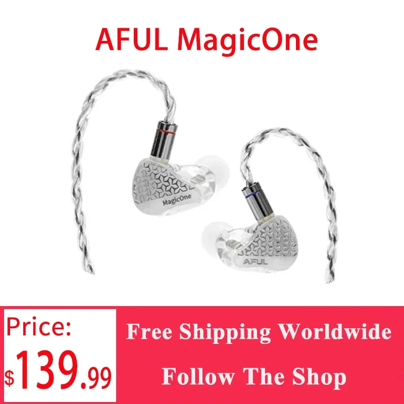 

AFUL MagicOne Single BA Driver in-Ear Monitors, 1BA IEMs Balanced Armature Earphones with SE-Math Acoustic Technology