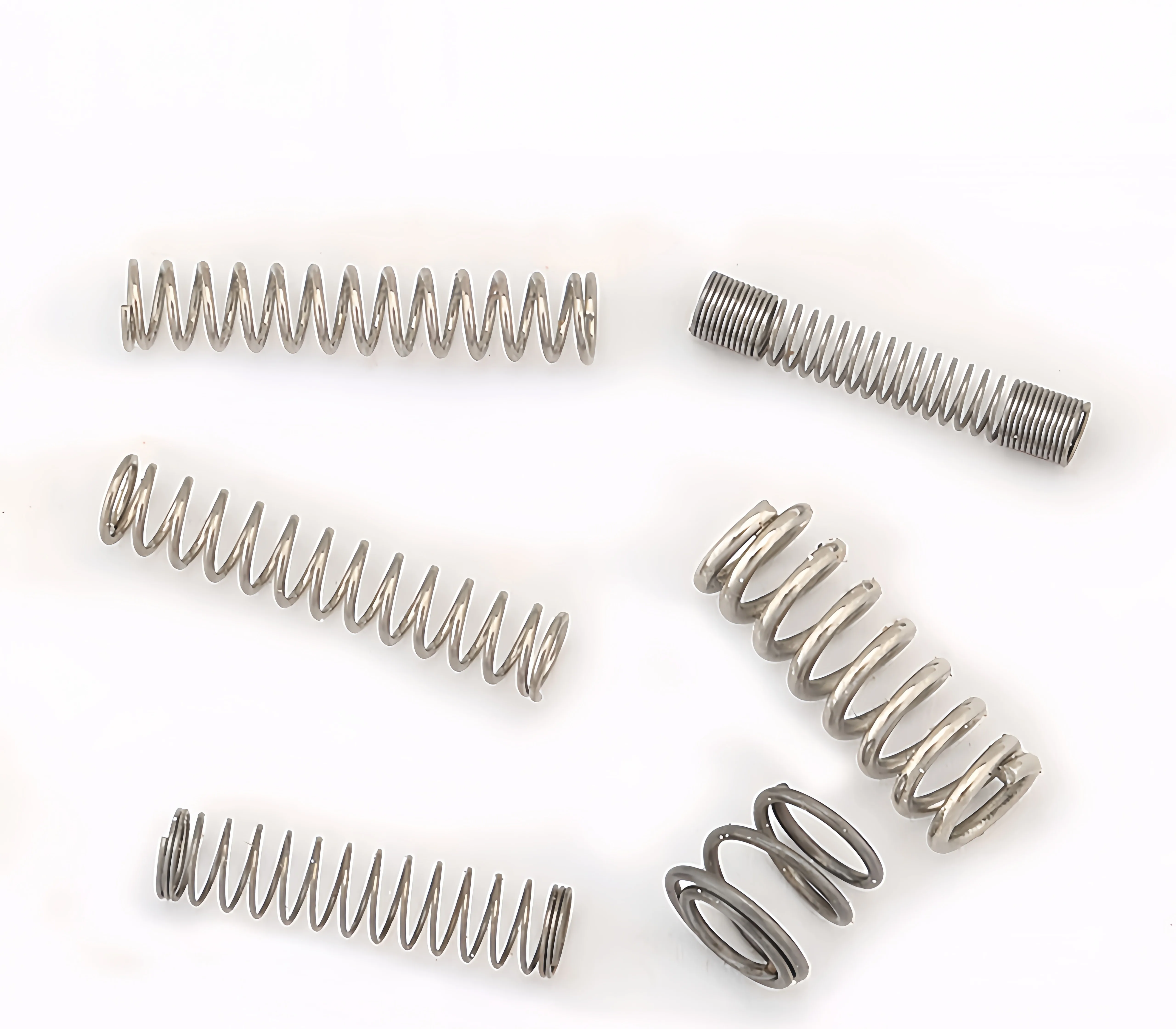 10Pcs Pack 0.6mm Wire Dia 65Mn Steel Micro Return Pressure Compression Spring Small Cylindrical Coil Elastic Spring For Electron