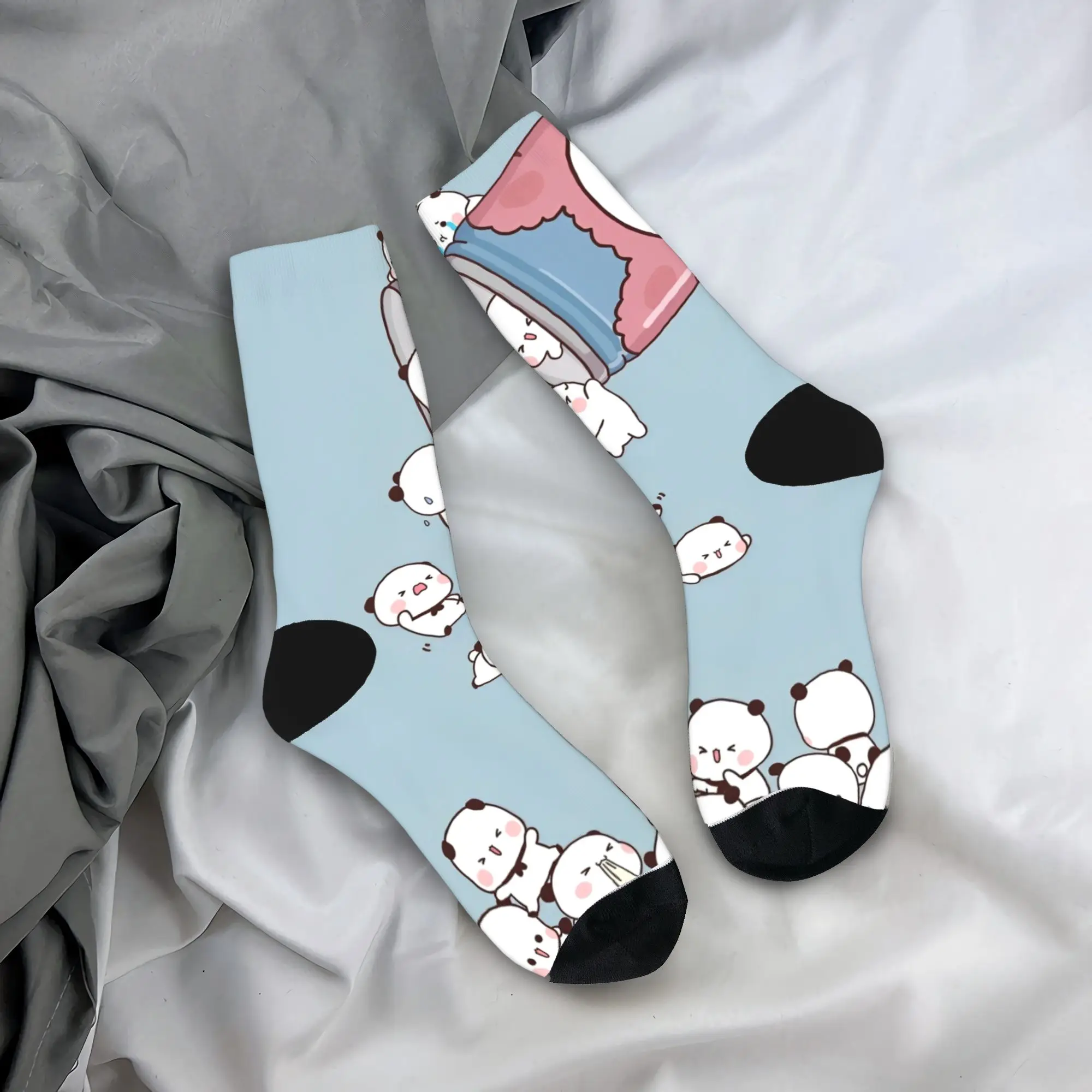 جوارب رجالية جوارب بوبو ودودو للخريف كاواي متوسطة ناعمة جوارب مخصصة للتزلج غير قابلة للانزلاق