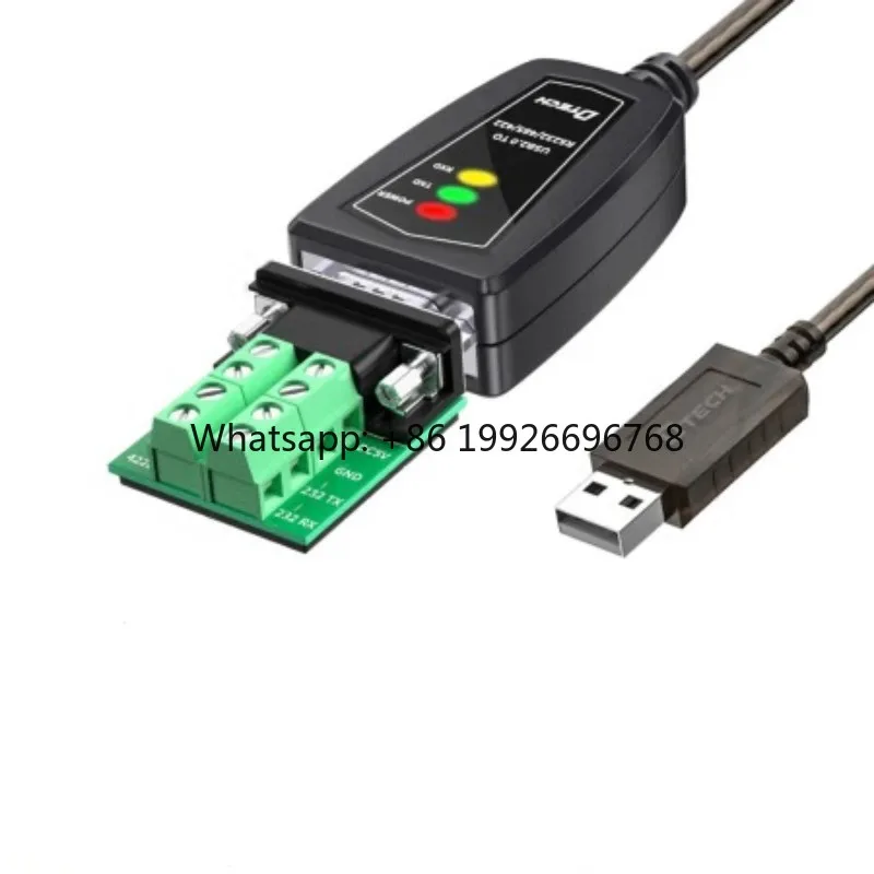 DTECH DT-5019C High Speed USB2.0 to RS422 RS485 RS232 Serial Port Data Transmission Converter Cable
