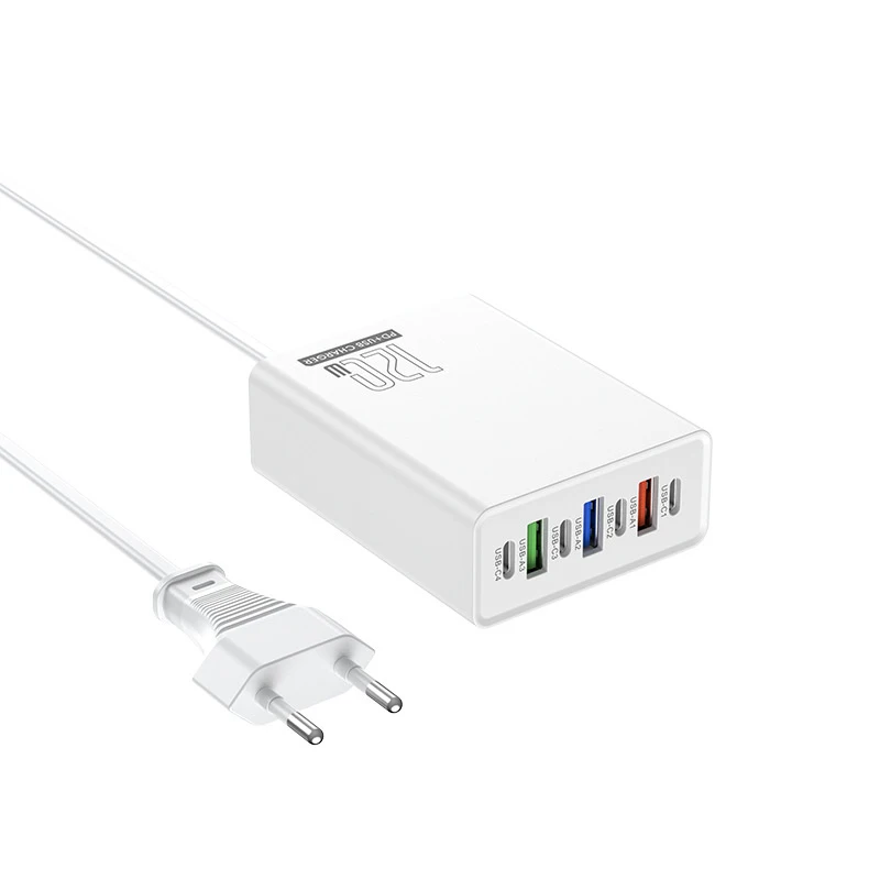 120W USB Type-C Desktop Phone Charger PD Fast Charging Power Station For IPhone For Android Phone Huawei Xiaomi For IPad Tablet