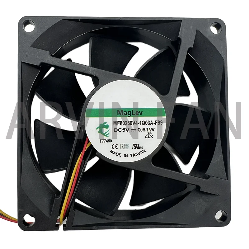 Nieuwe MF80250V4-1Q03A-F99 8Cm 8025 80X80X25Mm 5V 0.61W Stille Koelventilator