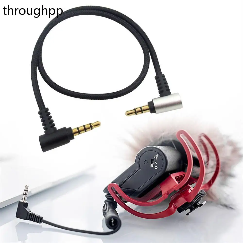 

Portable 3.5mm Microphone Adapter TRS to TRRS Micr to Camera Cable Camera Accessoriese Cable