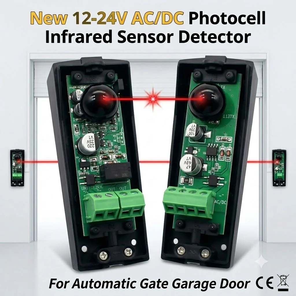 novo-sensor-infravermelho-fotocelula-12-24v-ac-dc-para-portao-automatico-e-porta-de-garagem-sensor-infravermelho-seguro-de-15m