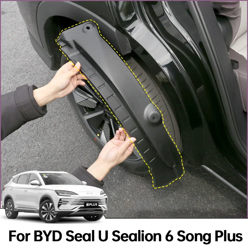 Für BYD Song Plus 2025 Auto-Styling ABS Schmutzfänger Spritzschutz Kotflügel Vorne Hinten Auto-Zubehör
