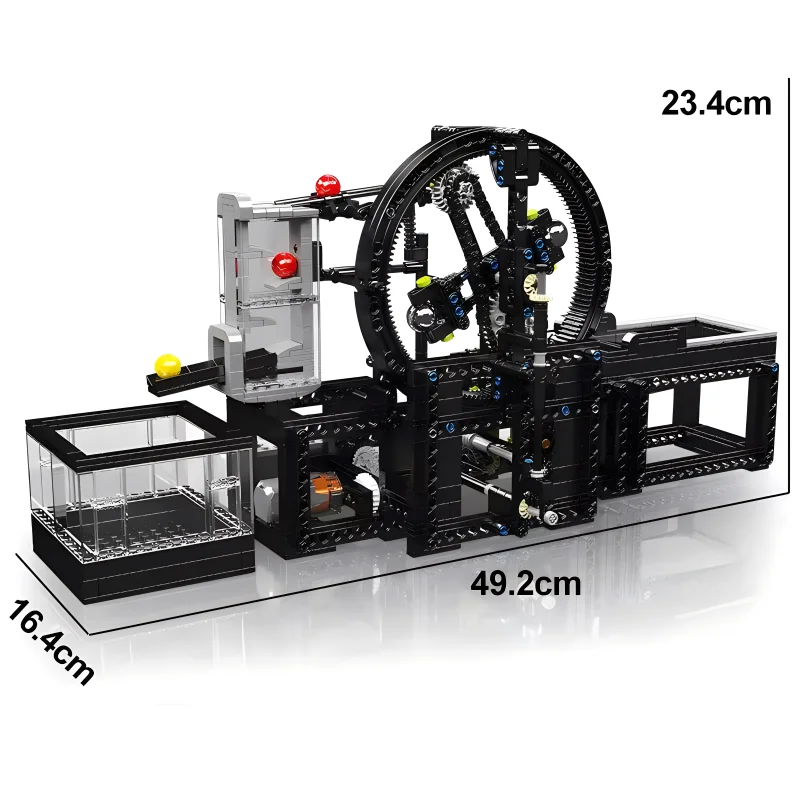 قالب الملك 26015 بنة فنية بمحركات الكواكب مصعد نموذج الكرة العظيمة النقل لعب الاطفال هدايا عيد الميلاد