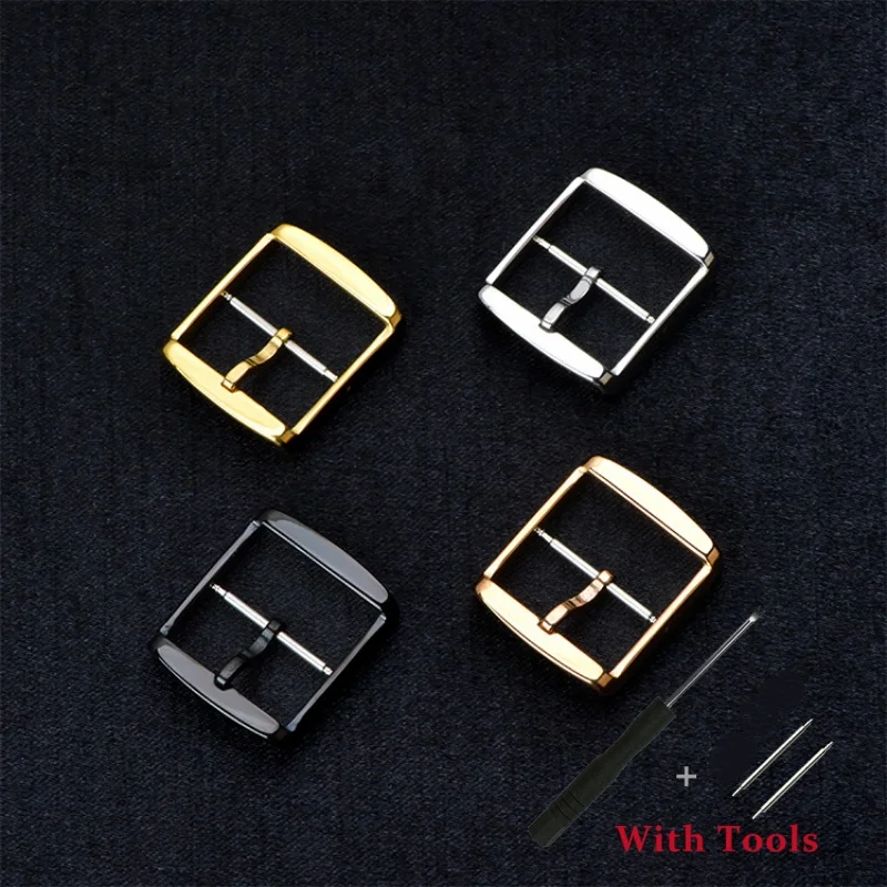

14 16 18 20 22 24mm High Quality Stainless Steel Polishing Watch Buckle Replacement for Universal Leather Silicone Watch Strap