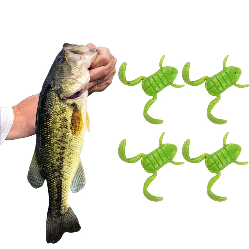 

5PCS Fishing Bait 2.5g-12g Simulated Frog Soft Bait Luya Floating Bait Realistic Appearance Easy To Hook High Fish Rate