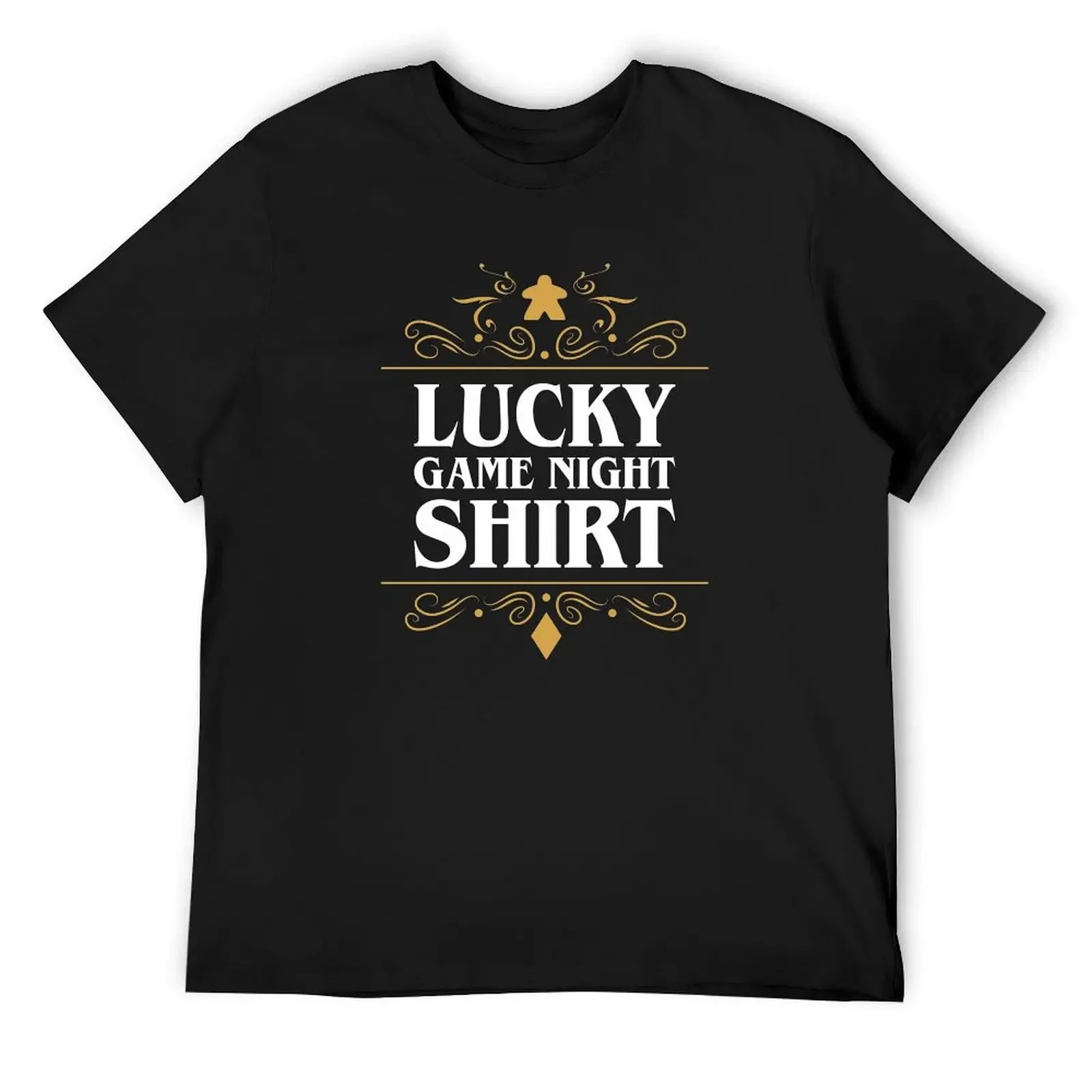 

Lucky Board Games Game Night Meeple T-Shirt graphic t shirt vintage luxury t-shirt Aesthetic clothing mens vintage t shirts