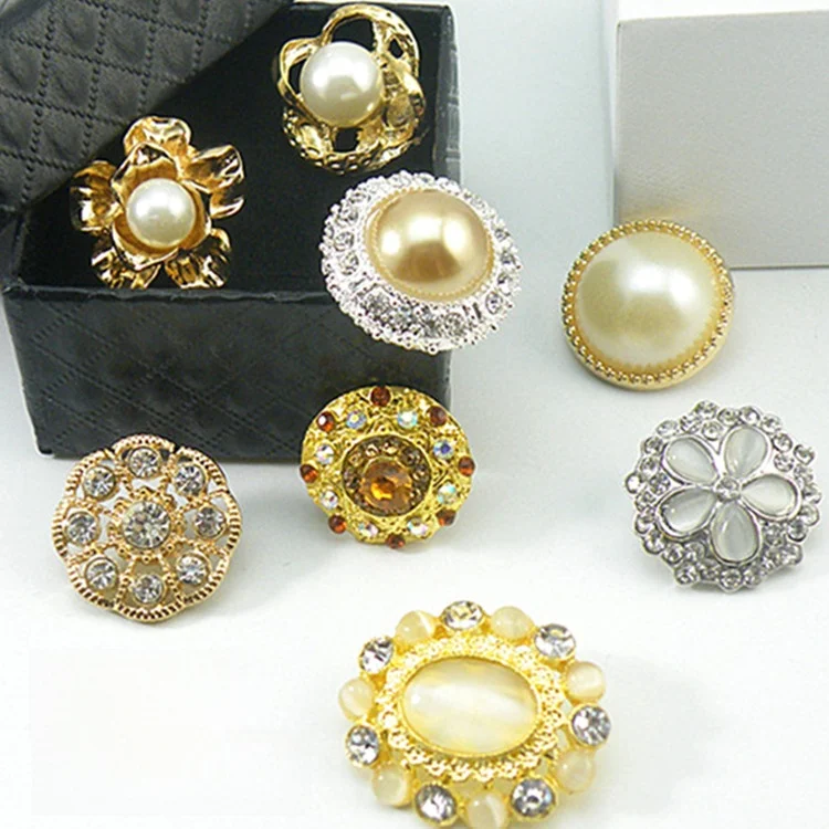 

Pearl Button round Metal Button Embellishment Button Coat Button Clothing Pearl Face Button Decorative Button Accessories