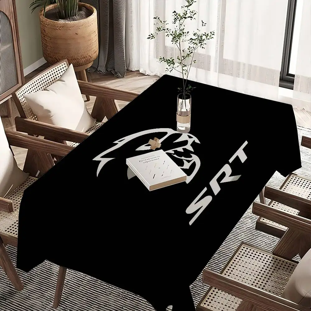 S-SRT LOGO Table Cloth Rectangular Stain Tablecloth Oilcloth Mantel Mesa Impermeable Tablecloth Decoration