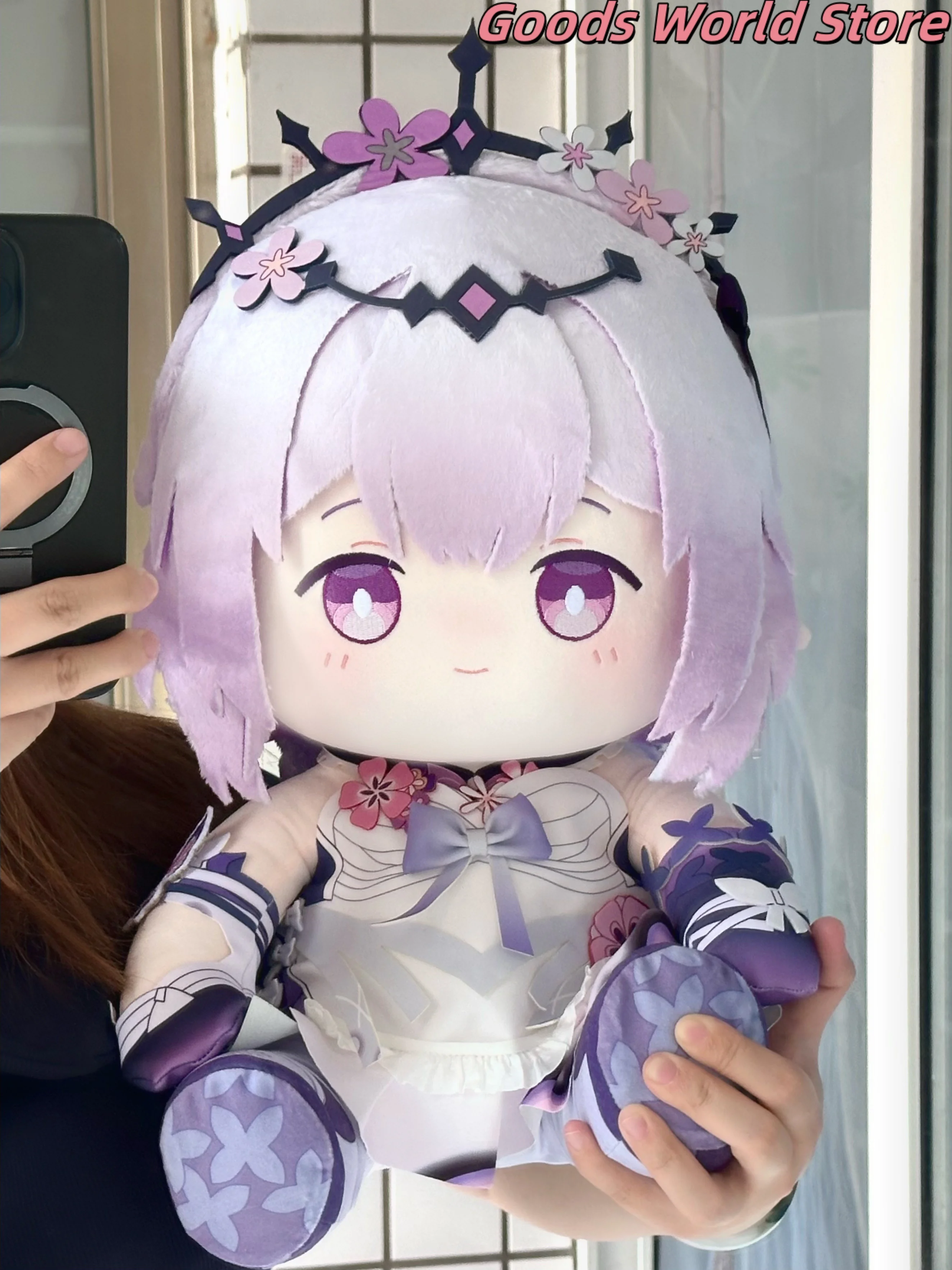 

In stock Castorice 40cm Pillow Sitting posture model ornament Game Honkai Star Rail Castorice Cosplay Costume Halloween Gift