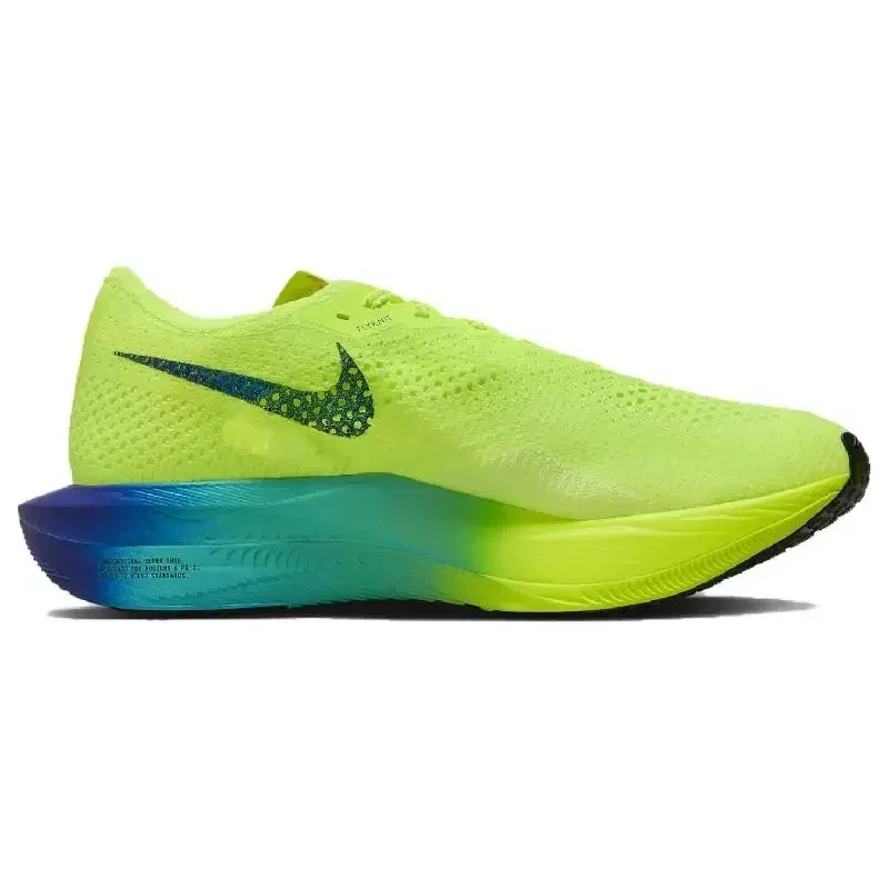 Nike ZoomX Vaporfly Next% 3 Volt Original Men's Women's Marathon Running Shoes Carbon Plate Low Top Light Comfortable DV4129-700