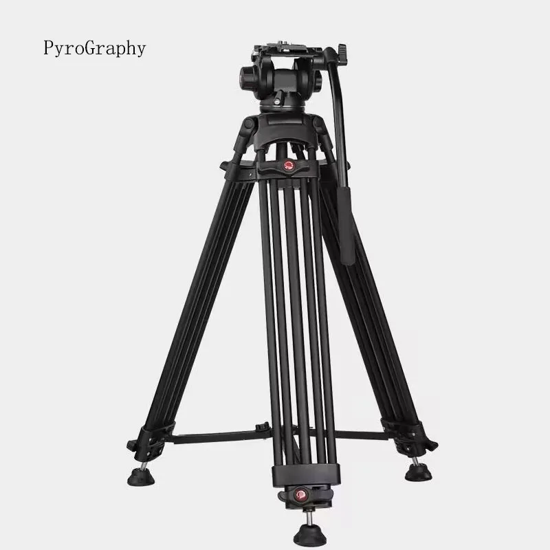 

PyroGraphy 63" Heavy-duty Tripod with Panoramic Fluid Head 75mm Diameter Bowl 3 section Tripod Leg for Camcorder Telephoto Lens