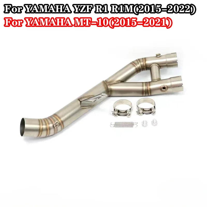 

Slip On For Yamaha YZF-R1 R1 R1M MT10 2015 - 2019 2020 2021 2022 Motorcycle Exhaust Escape System Modified Muffler Middle Pipe