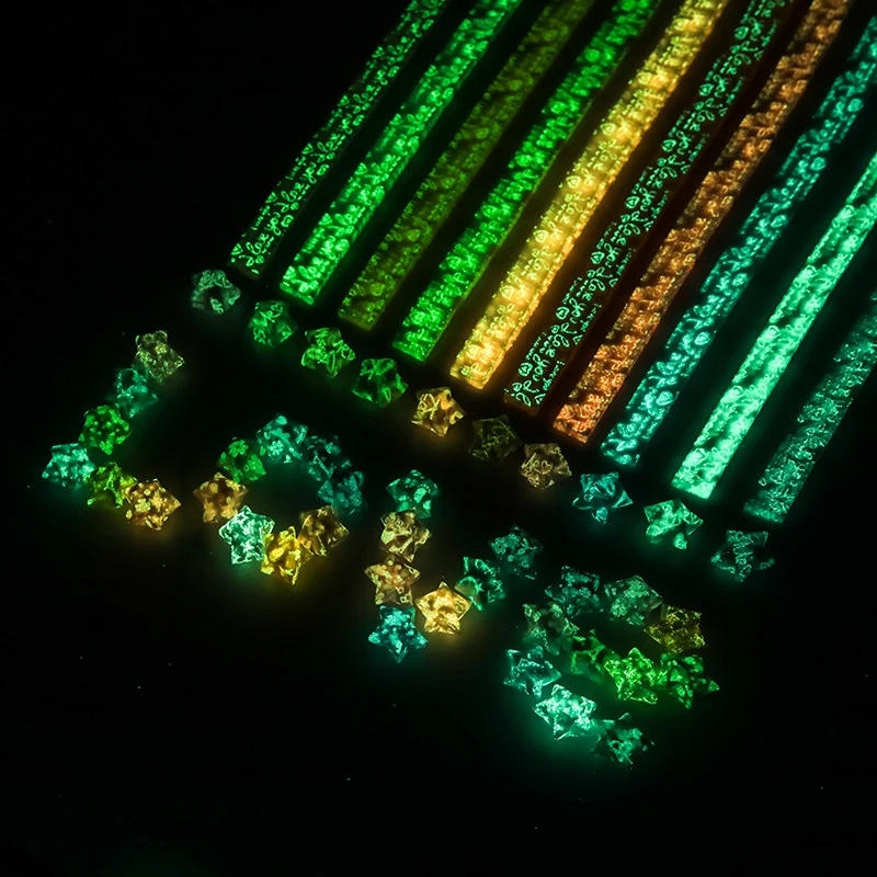 210 ورقة مضيئة اوريغامي ورقة نجوم لطيف ورق قابل للطي لاكي ستار اوريغامي ستار شرائط الورق DIY بها بنفسك ورقة اليد الفنون الحرف #2