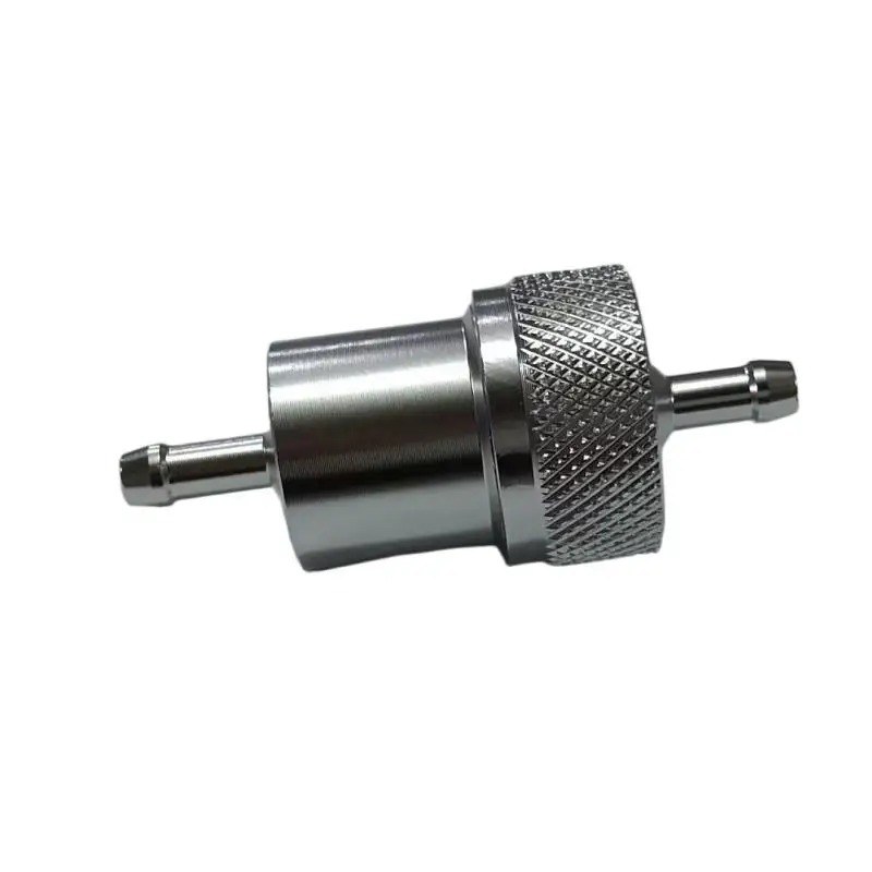 

Inline Alloy Fuel Filter With Copper Sintered Core Stainless Steel Filter Bowl 6mm Hose For Motorcycle Carburetor Fuel System