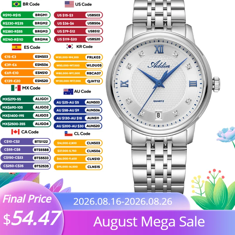 Luxury Watch Japanese - Jam Tangan Bisnis ADDIES untuk Wanita