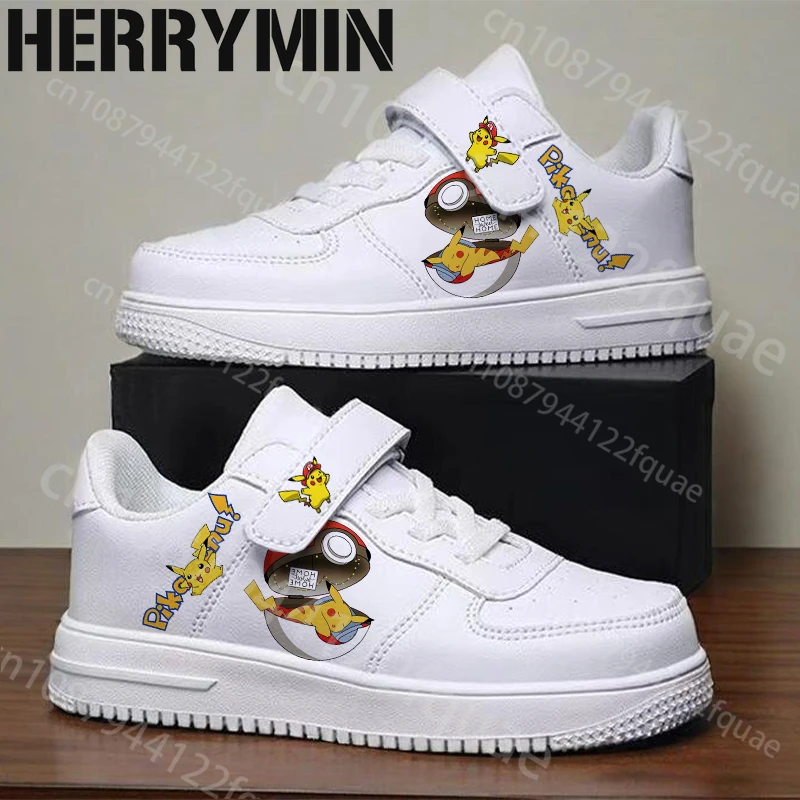

2025 popular Pokemon Cartoon Pattern Children shoes boys girls parity High Quality durable Parent child shoes