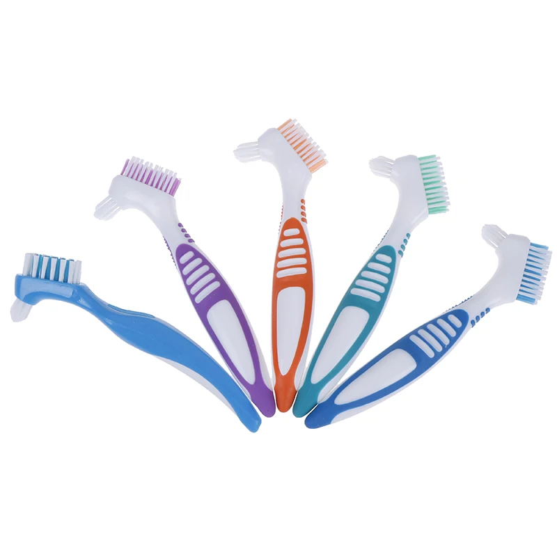 Denture Cleaning Brush Dedicated Denture False Teeth Brush Oral Care Tooth Brush