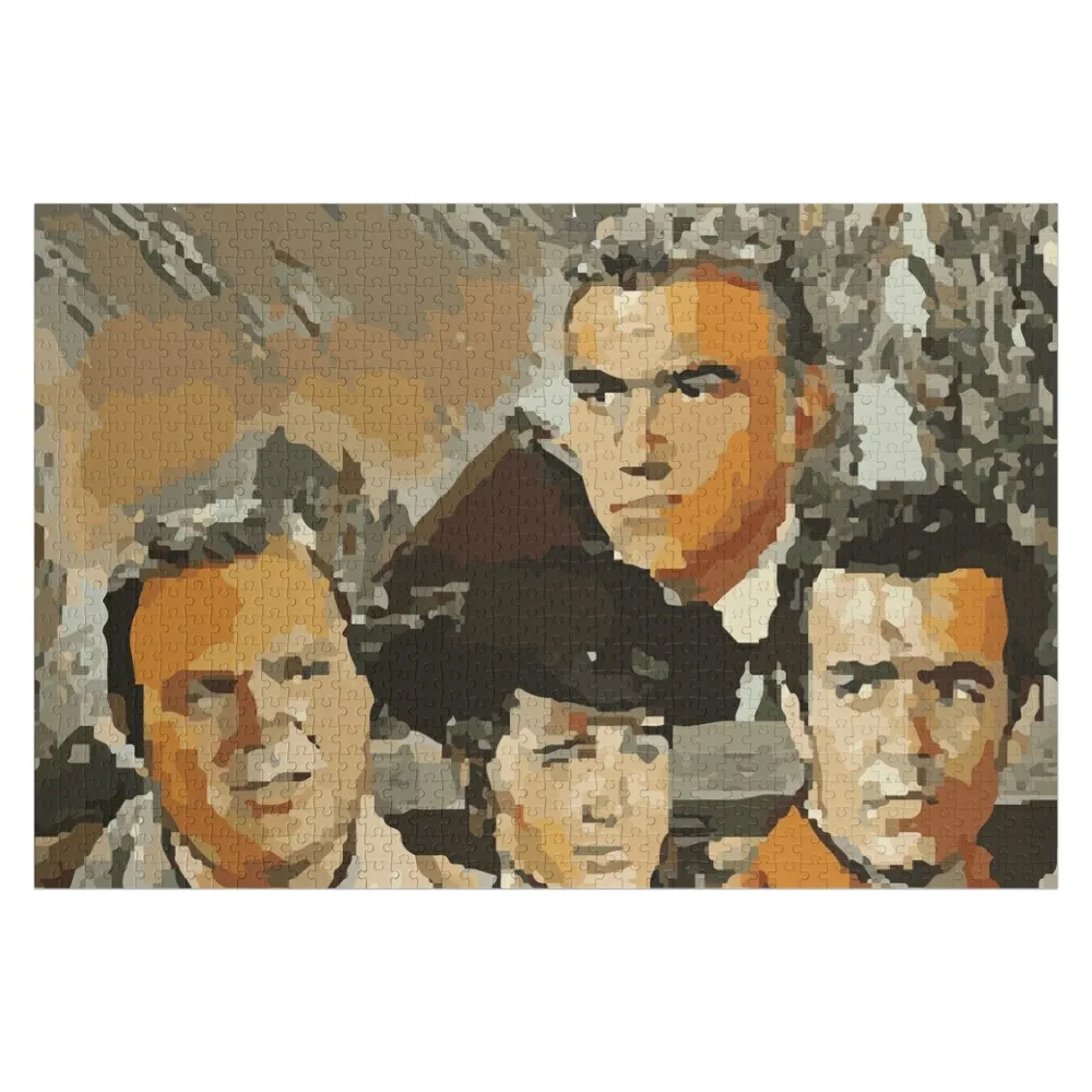 

Western cartwrights Jigsaw Puzzle Customized Kids Gift Wooden Decor Paintings Puzzle