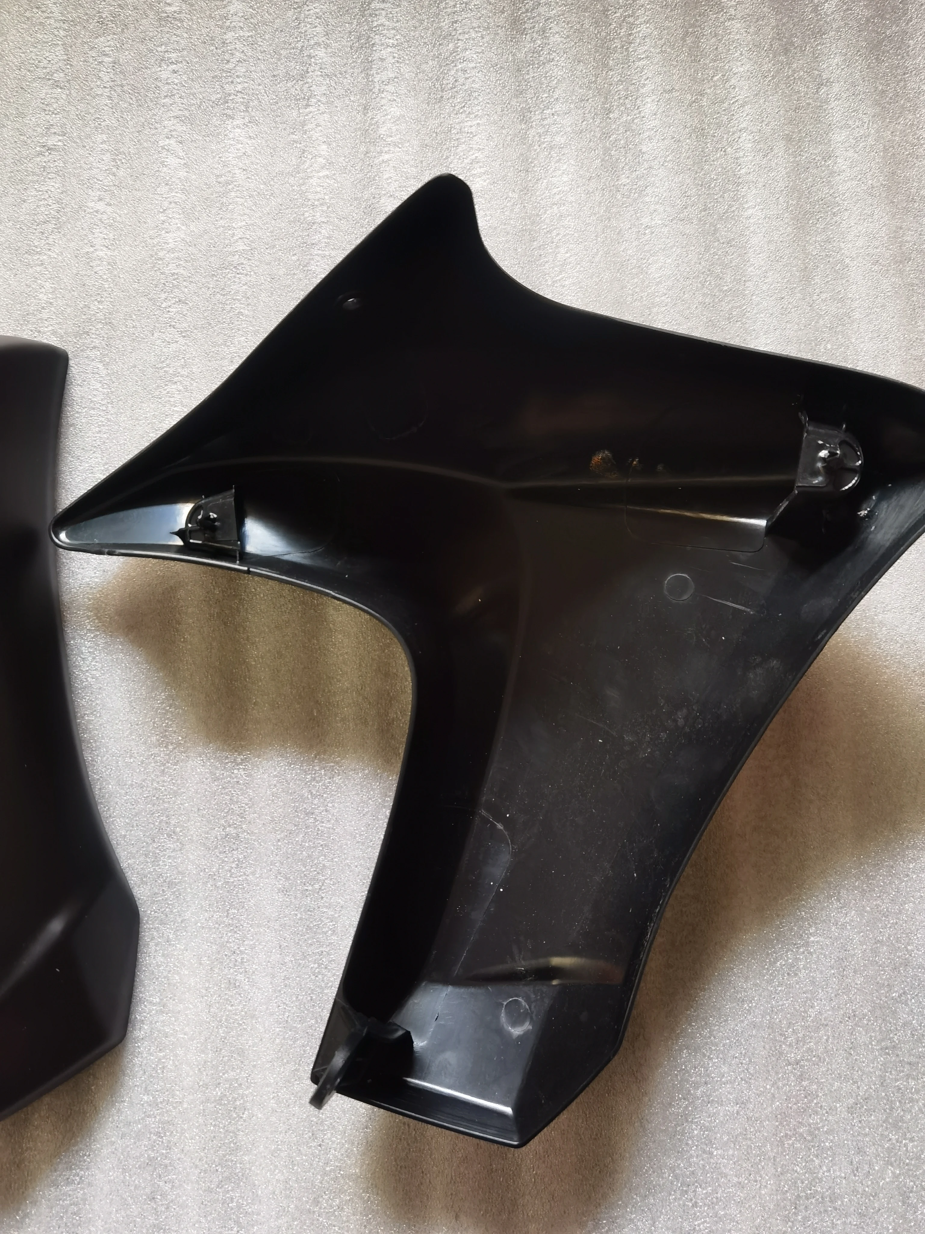 Tampa do radiador esquerdo ou direito para Kawasaki, ABS Injection Fairing Shell, Motocicleta, bom adesivo grátis, ER6N, 2012, 2013, 2014, 2015