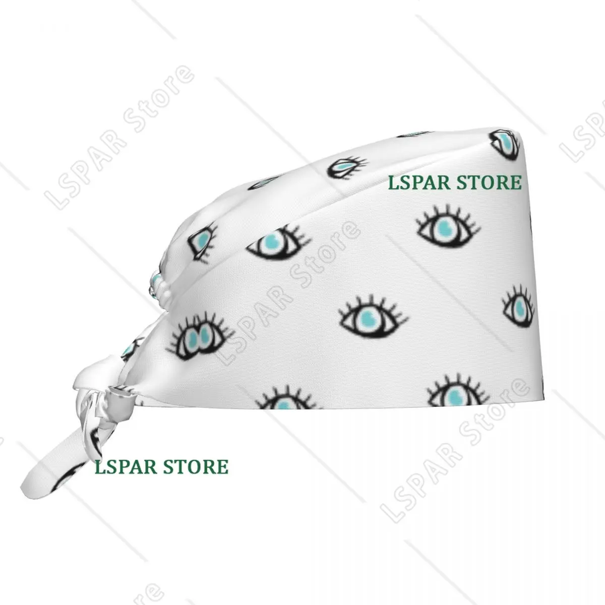 

Регулируемая рабочая шапка с турецкими глазами на вас, женская рабочая шапка Nazar Evil Eye, хирургическая шапка, скраб для медсестер, доктор, хирург, кепка для шеф-повара