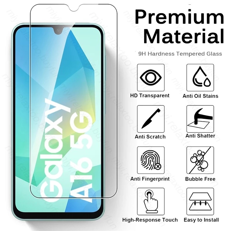 Sumsung A16 5G Custodia 2In1 Obiettivo della fotocamera Protezione schermo per Samsung Galaxy A16 5G 4G Vetro protettivo su SamsungA16 A 16 16A 2024