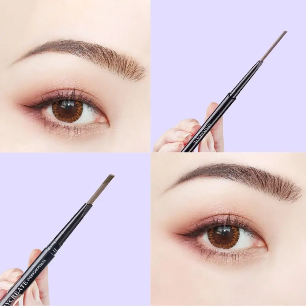 New 6 Colors Eyebrow Pencil 2-in-1 Rotating Waterproof Eyebrow Pen Natural Double Head Eye Make Tool Eyes Makeup