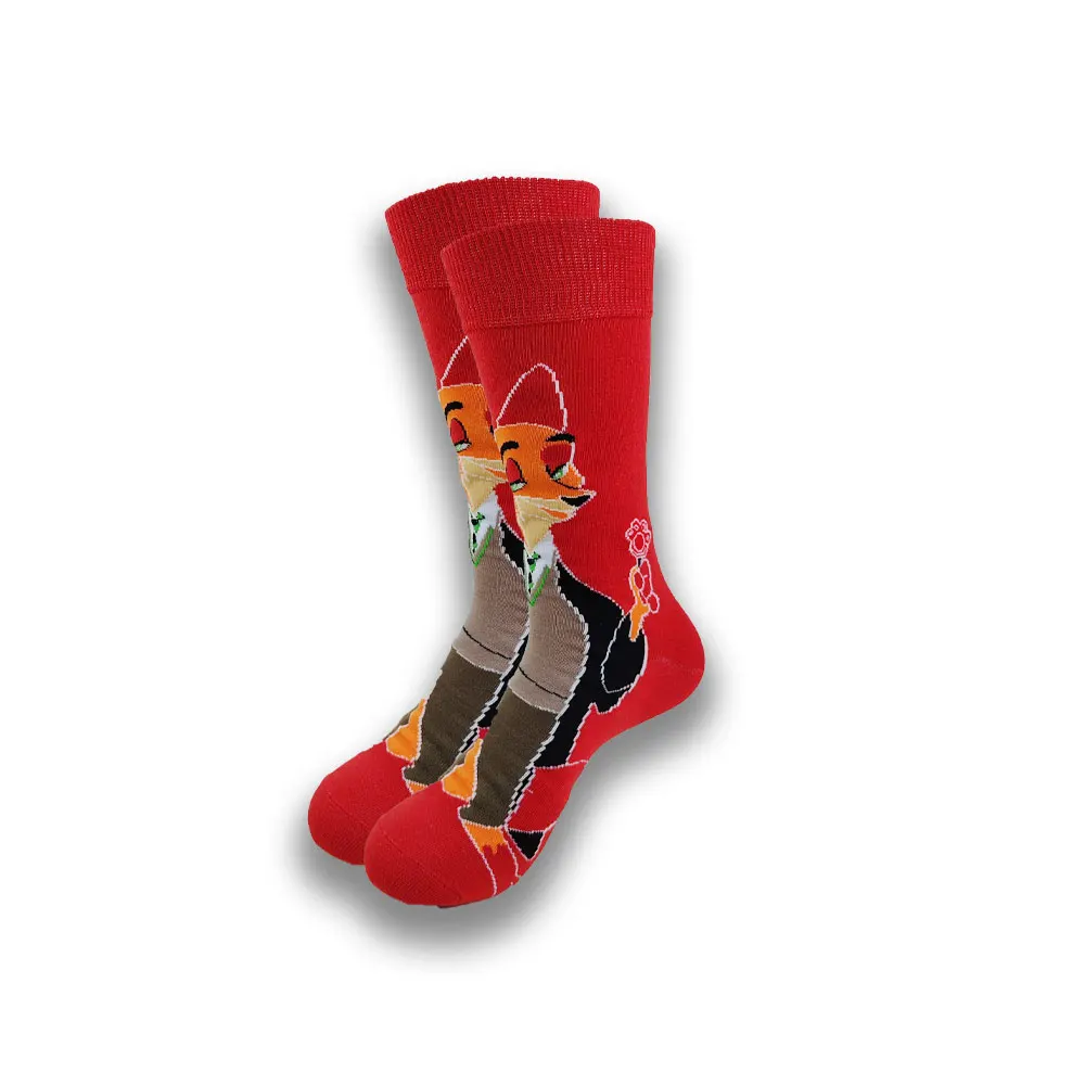Men Cartoon Anime Funny Socks Male Hip Hop Novelty Comfortable Skateboard fashion men socks