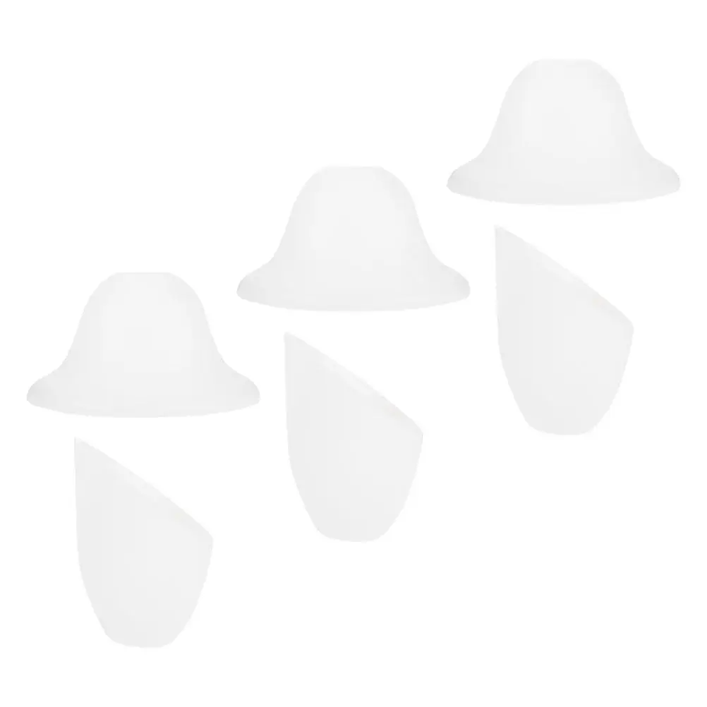 6Pcs Plastic Horseshoe Lampshade White Lamp Shade Replacement Inclined Head Cover for Pendant Table Floor Lamp Multi Head Light