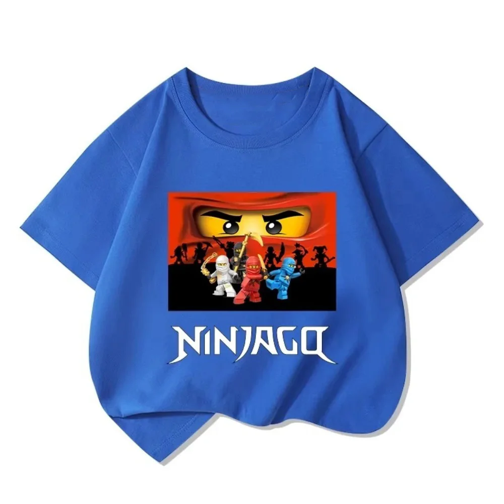 N-Ninjago P-Phantom Ninja T-Shirt Multiple Sizes Digital Print Lego Ninja Anime Cotton Blend Summer Short Sleeve Boy Girl - view 5