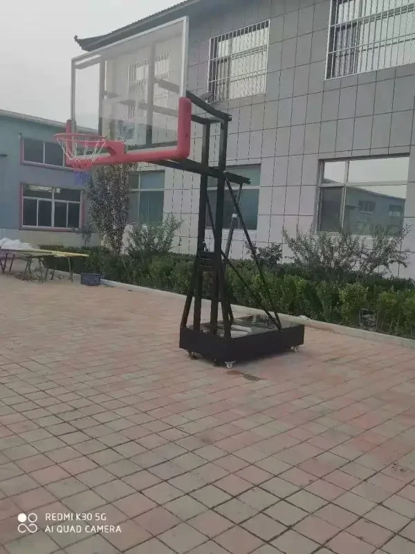 2026 Custom Hot Sale Basketball Stand Kid Outdoor Movable Outdoor Game Standard Basketball Frame School Square Floor TypeHome Ou