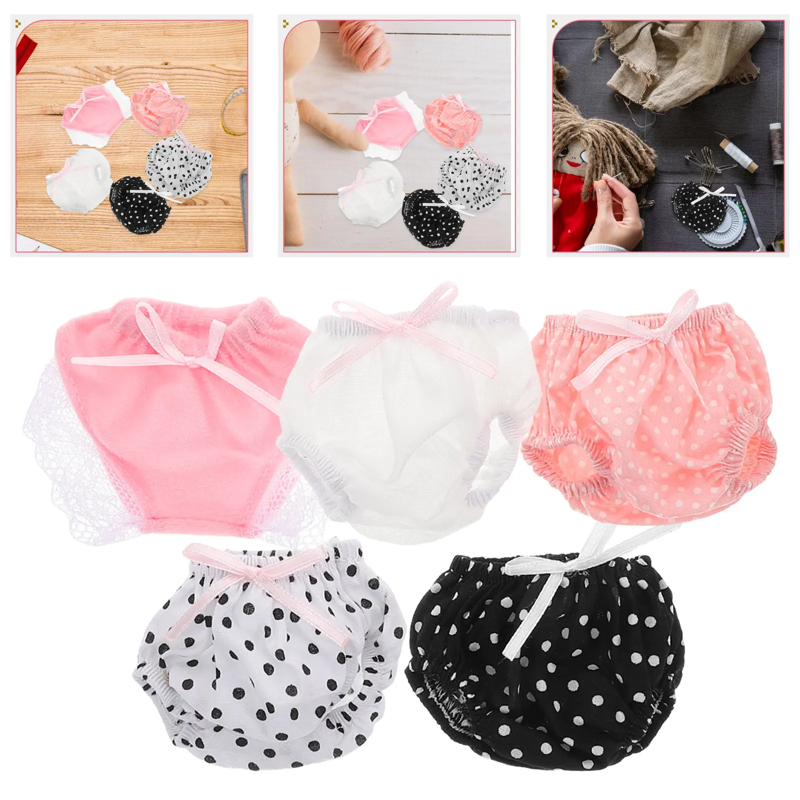 5 Pcs Mini Underwear Clothes Accessories Underpants Toys Panties Accessory