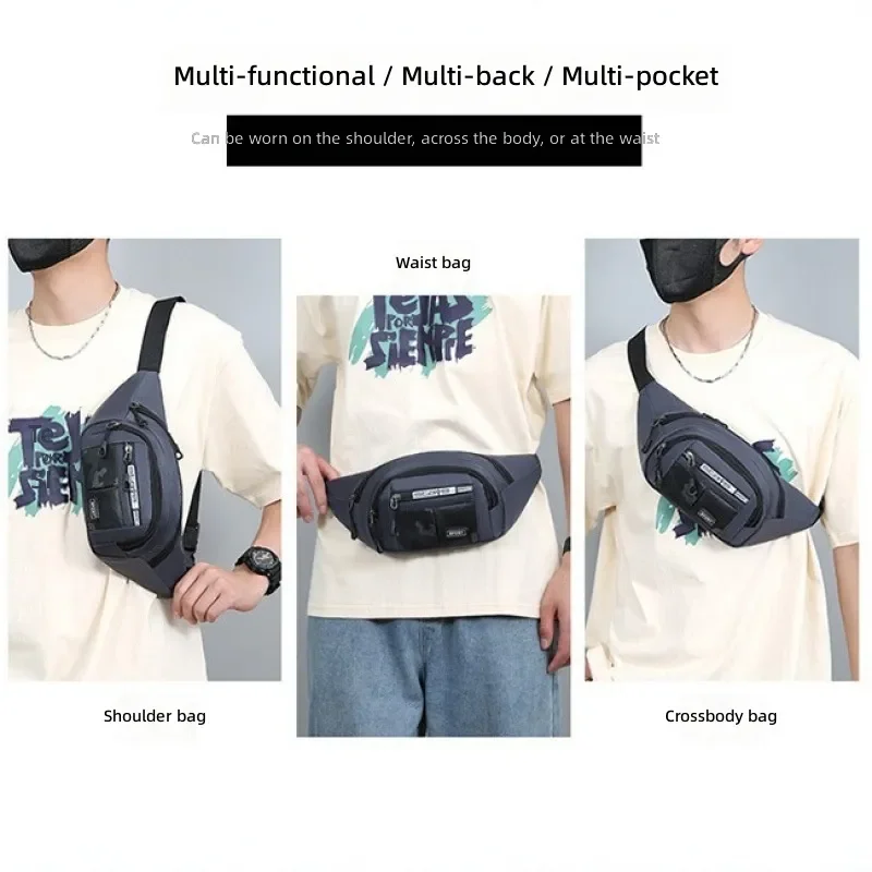 for Men Fashionable Multi-functional Fanny Pack Light Durable Multi-pocket Design Suitable for Outdoor Sports Travel