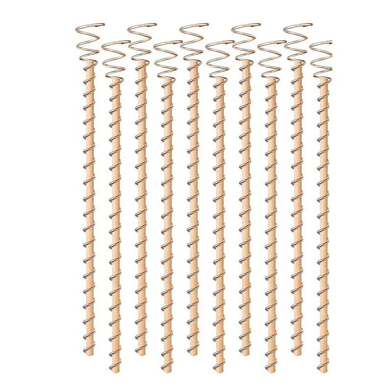 

AA86 10Pcs Electroculture Plant Stakes,12 Inch Copper Coil Antennas Garden Stakes Electronic Planting For Vegetable Garden Durab
