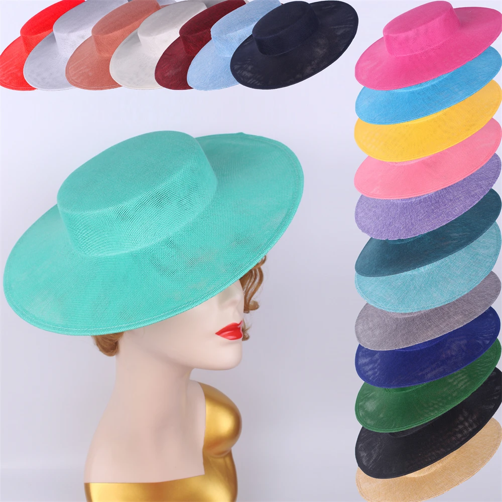 33CM Fascinator Base For Women Hats Fascinator Red DIY Hair Accessories Make Wedding Millinery Cap Suplies Headpiece Accessories