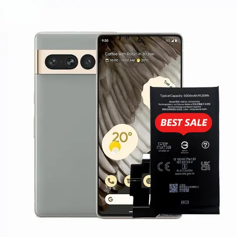 GMF5Z for Google Pixel 7 Pro Phone Battery 0Cycle High Quality High Capacity Battery Replacement Bateria Grade A Cell with Tools