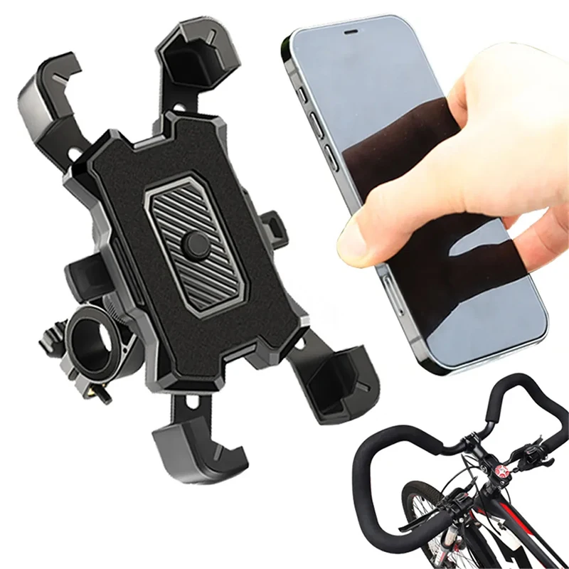 360 degrees Rotatable Electric Bicycle Phone Holder for All Phone Riding MTB Bike Moto Motorcycle Stand Bracket Non-slip Cycling
