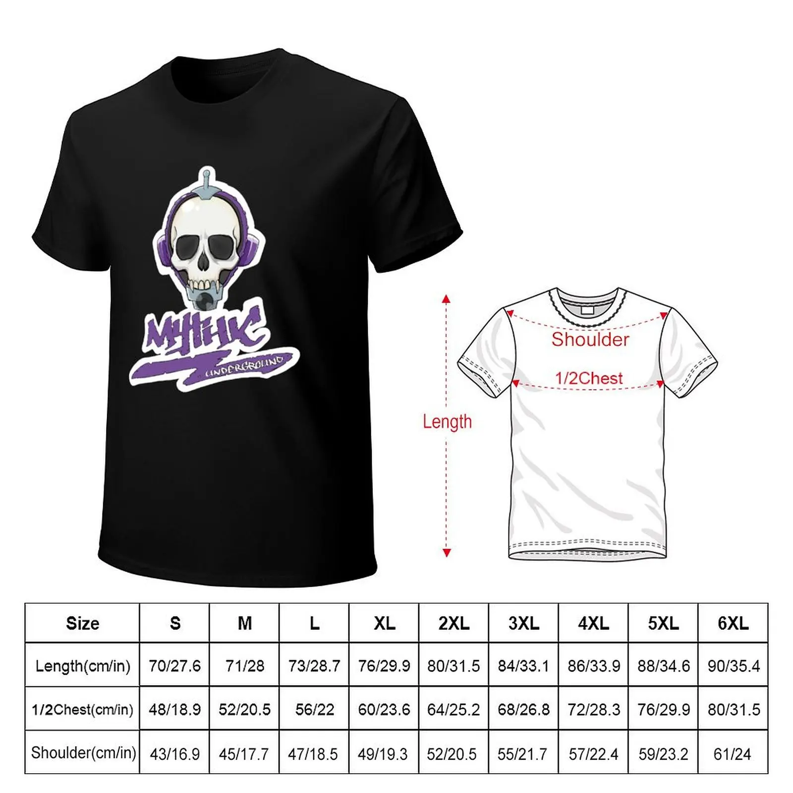 Mythic Underground Skull Bot 2 T-Shirt funny t shirts dark humor T-Shirt