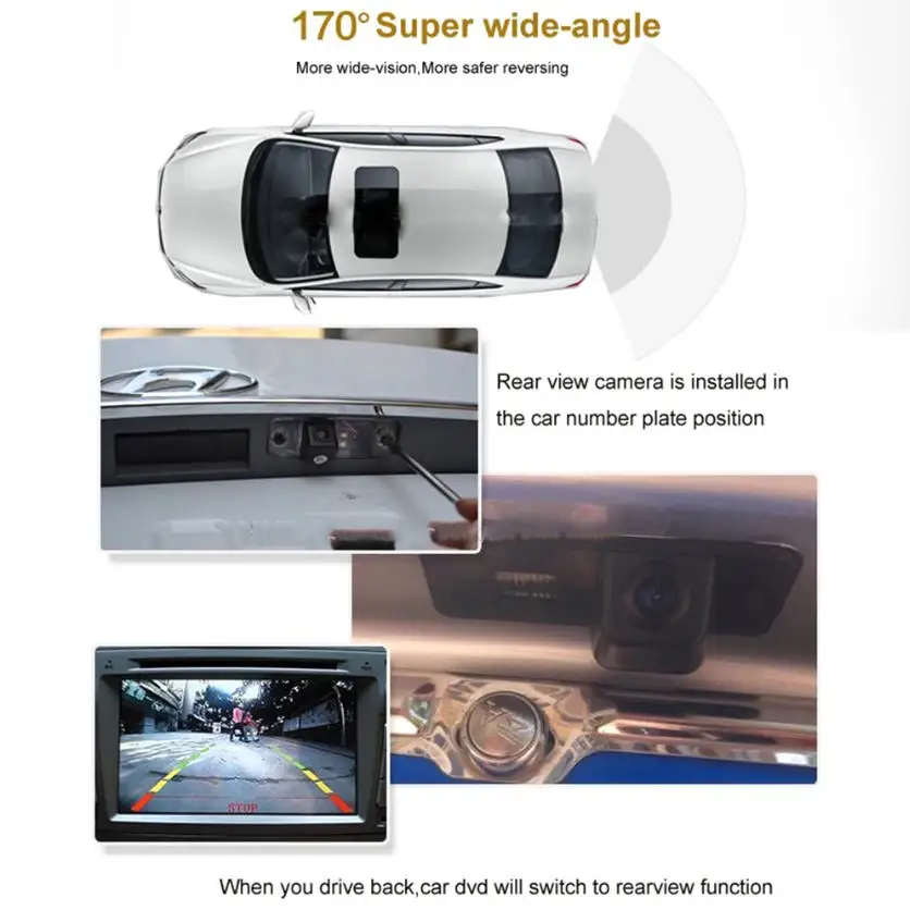 For Nissan Versa Latio Sentra Cube Patrol Super Safari Y61 Car HD Rear View Parking CCD Camera Auto Backup Monitor