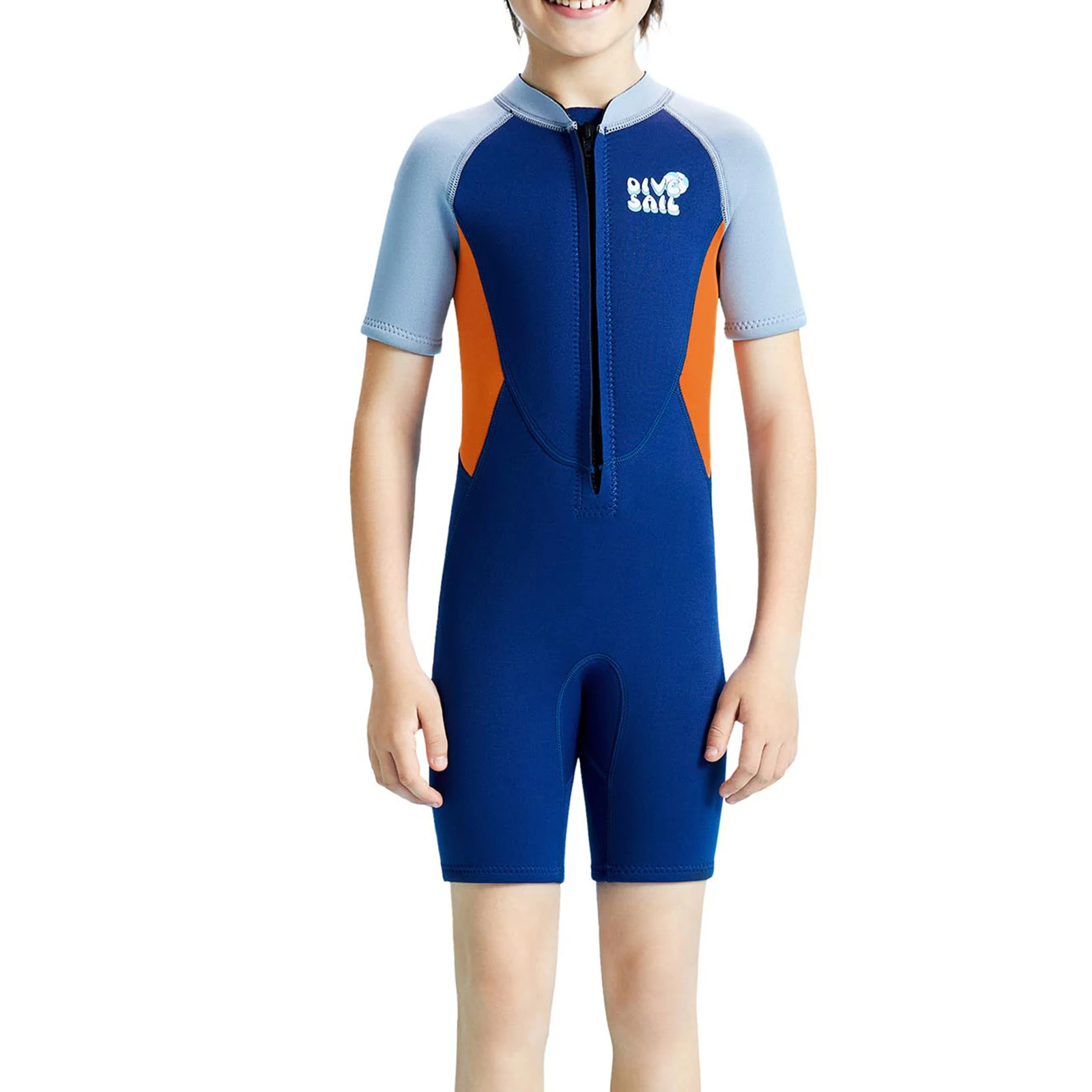 

Kids Boys Girls Swim Leotard One Piece Swimsuit 2.5mm Neoprene Jumpsuit Bodysuit Wetsuit for Swimming Surfing Diving Snorkeling