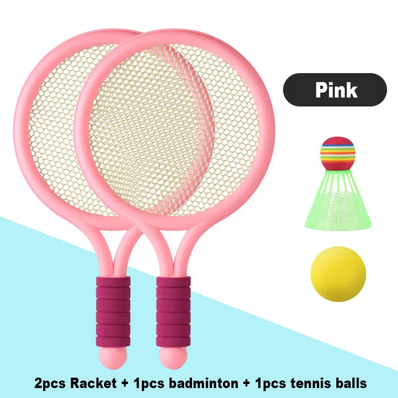 Racket Tennis voor kinderen Buitensporten Badmintonracket Kleuterschool Speelgoedset voor 3-12 jaar oude badmintonsets