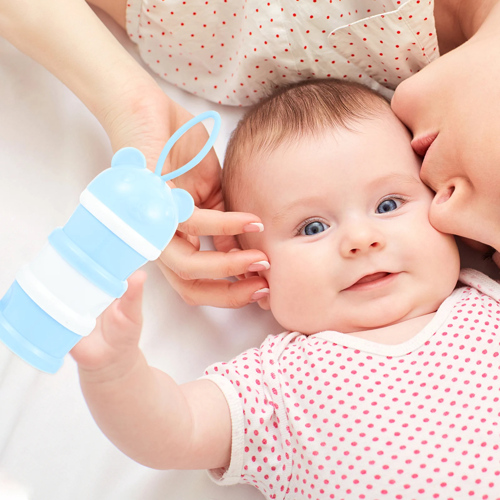 

3-слойный портативный ящик для хранения детского питания, ремешок, герметичный контейнер для сухого молока, 3-х отделений, штабелируемый дизайн для младенцев