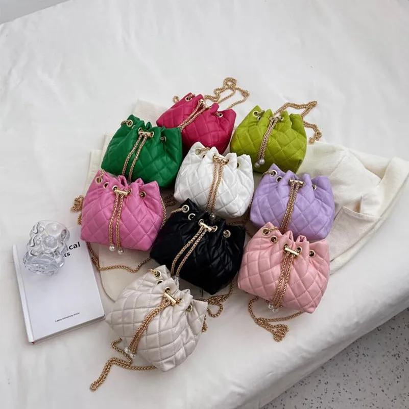 Bolsos de hombro con cadena para mujer, bandoleras con rombos, bandoleras versátiles, novedad de verano