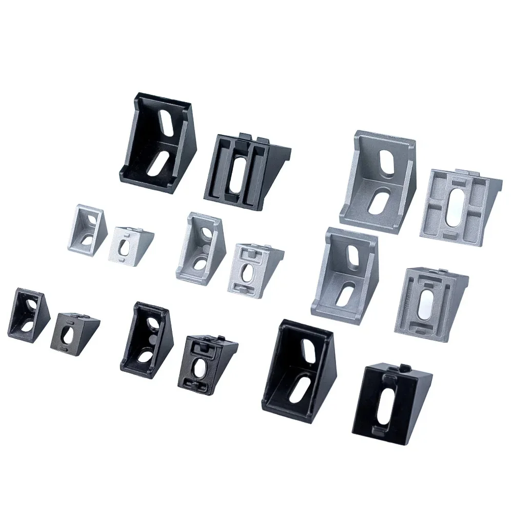 20/10/5Pcs Corner Fitting Angle Aluminum Connector Bracket Fastener 2020 3030 4040 4545 for Aluminium Profile