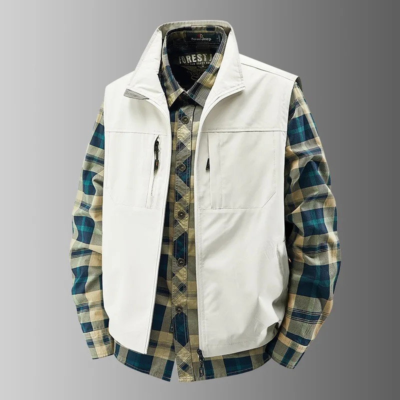 

Men's Workwear Vest Outdoor Style Casual Fashionable Vest 2026 New Model Comfortable Fit for Everyday Use