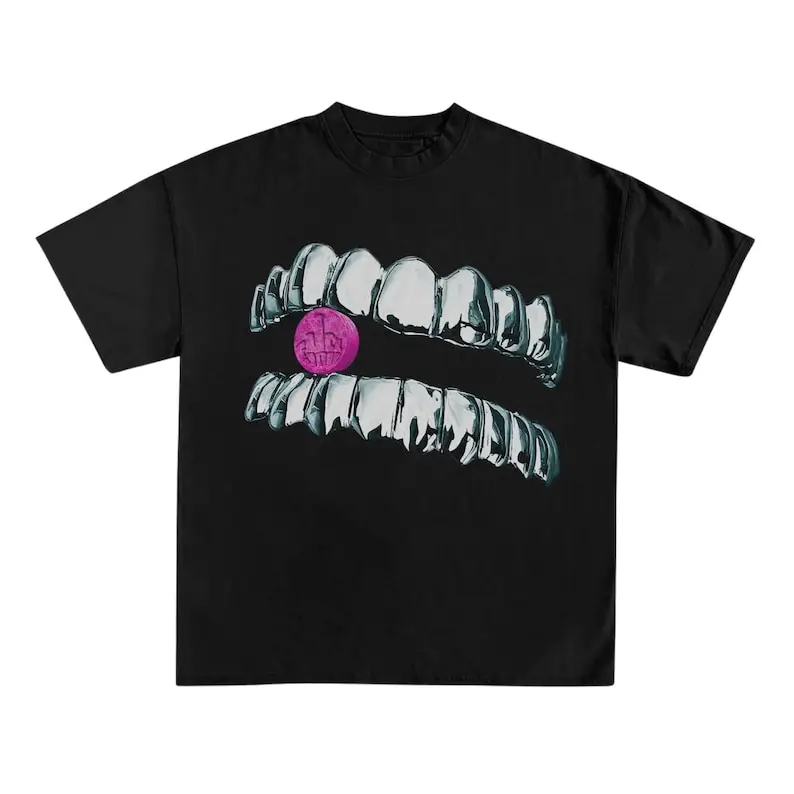 Grillz Tee - Percc pills Y2K tee - opium