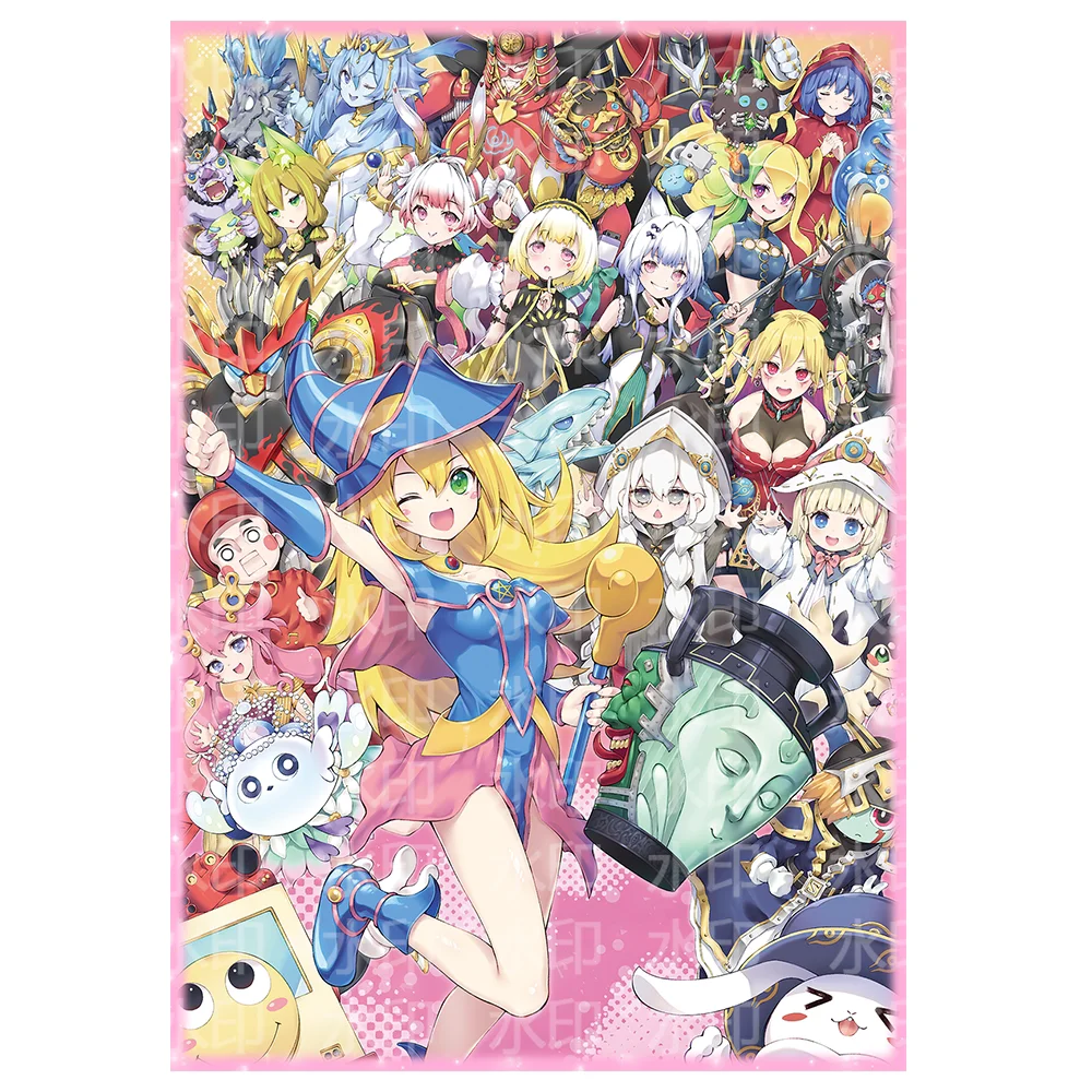 

50 шт./набор Yu-Gi-Oh! Чехол для карт Black Magician Girl YGO, защитный чехол для коллекционных карт аниме-игр, подарок, игрушка, 63x90 мм